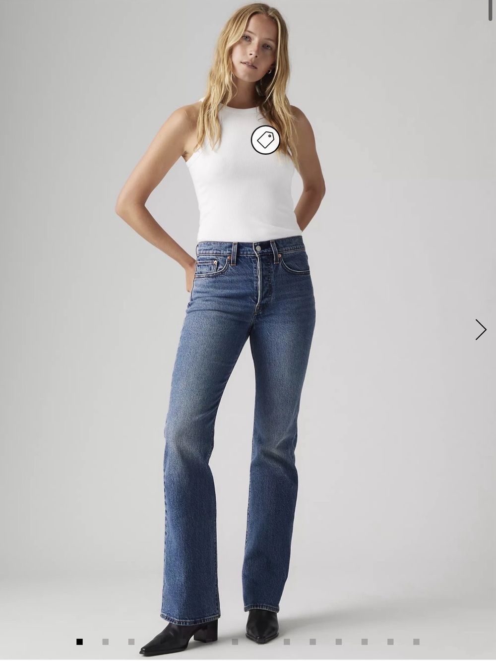 Levi's Women's Flare Jeans in Blue Denim